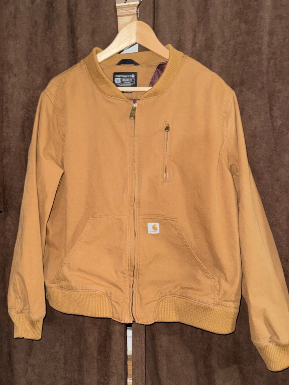 Carhartt women’s Carhartt Brown Canvas Bomber Jacket